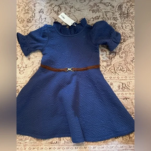 Janie and Jack Blue Quilted Dress